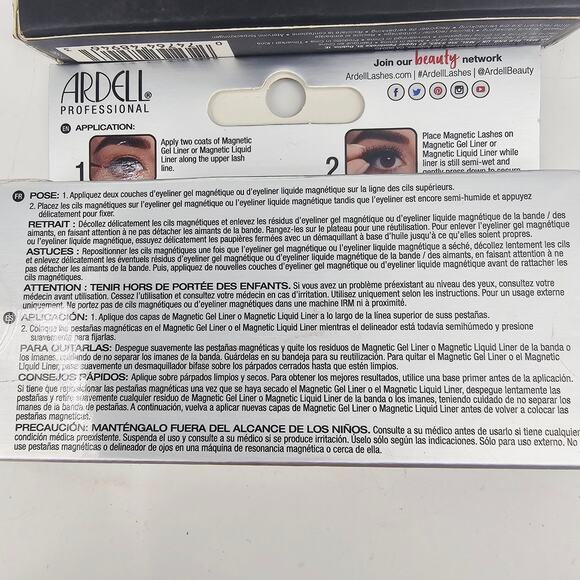 Lot of 2 Ardell Magnetic False Lash: Demi Wispies and 3D Faux Mink 858 NEW - Picture 3 of 7